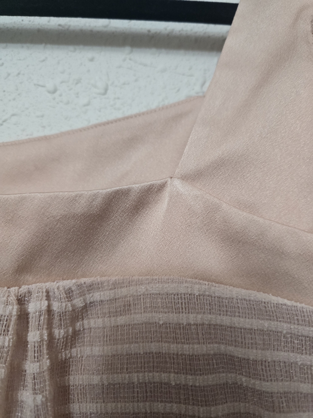 Meadow Rue Light Pink Striped Square-Neck Peasant Top - Picture 5 of 6